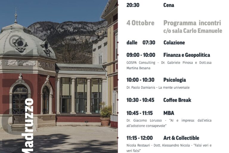 Chasing Beauty Agenda dell'incontro