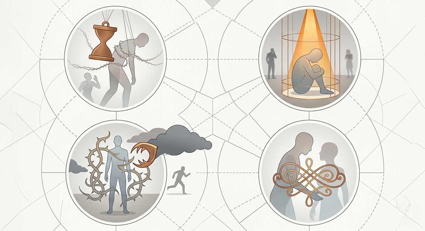 Contatto autentico in Gestalt Therapy Illustrazione concettuale del contatto autentico nella psicoterapia Gestalt